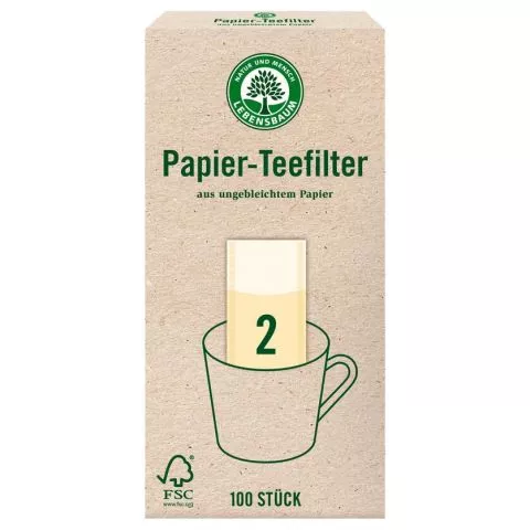 Papier-Teefilter Gre 2 (Lebensbaum)