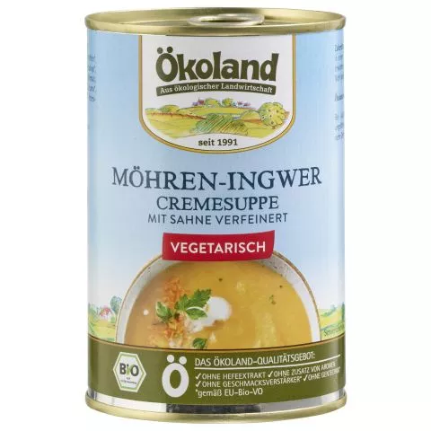 Mhren-Ingwer Cremesuppe, hefefrei, vegetarisch (koland)