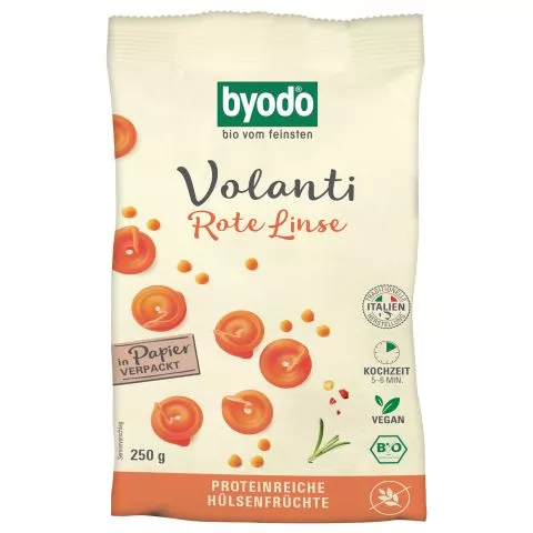 Volanti Rote Linse - glutenfreie Nudeln (byodo)