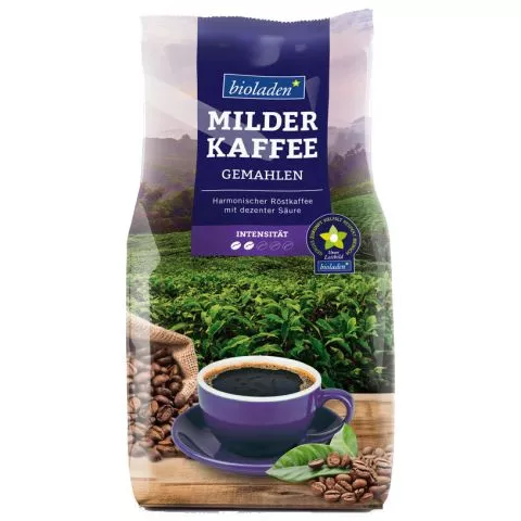 Milder Kaffee gemahlen (bioladen*)