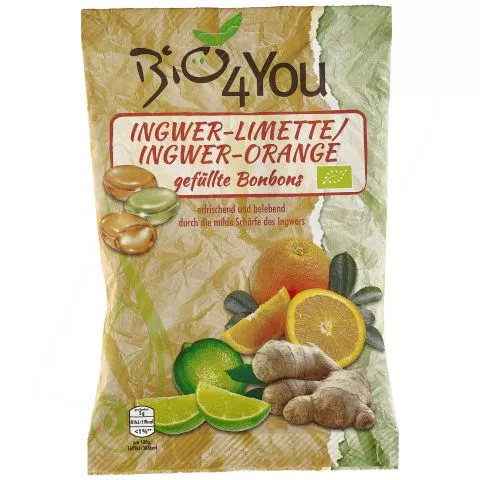 Ingwer-Limette & Ingwer-Orange Bonbons (Bio4You)