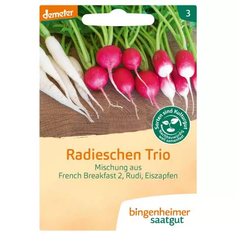 Radieschen Mischung Radieschen Trio (Bingenheimer Saatgut)