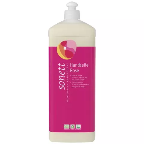 Handseife Rose, Nachfllflasche (Sonett)