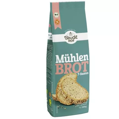 Mhlenbrot 7 Saaten, glutenfrei - Bio-Brotbackmischung (Bauck Hof)