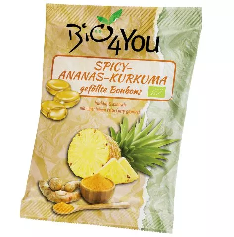 Spicy-Ananas-Kurkuma Bonbon (Bio4you)