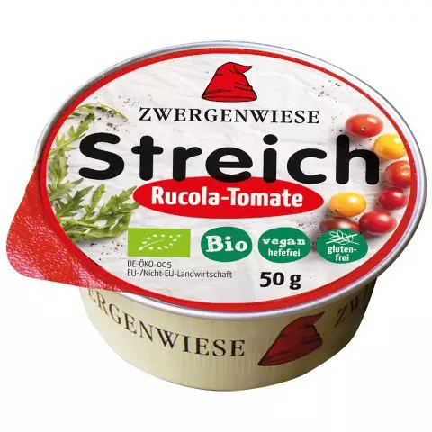 Rucola-Tomate Streich - vegetarischer Brotaufstrich (Zwergenwiese)