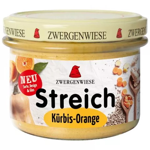 Krbis Orange Streich - Veganer Bio Brotaufstrich (Zwergenwiese)