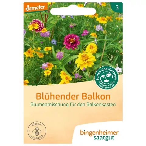 Blumenmischung Blhender Balkon (Bingenheimer Saatgut)