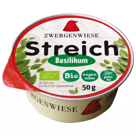 Basilikum Streich - vegetarischer Brotaufstrich (Zwergenwiese)
