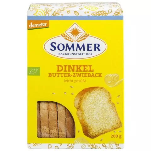 Dinkel Butter Zwieback leicht gest (Sommer & Co.)
