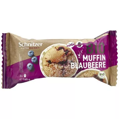 Blaubeeren Muffins, glutenfrei (Schnitzer)