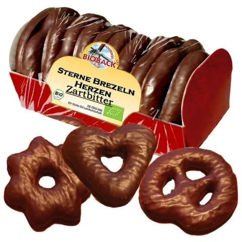 Sterne Brezeln Herzen Lebkuchen Zartbitter (Rosmarin)