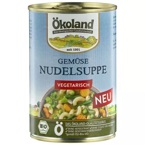 Gemse Bio-Nudelsuppe vegetarisch (koland)