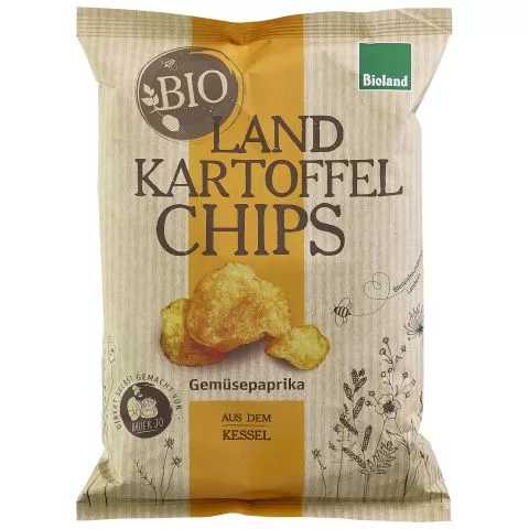 Kesselchips Gemsepaprika (Landkartoffelchips)