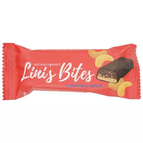 Cashew Choc Crunch Schokoriegel (Linis Bites)