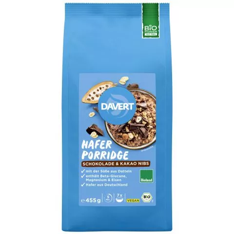 Hafer Porridge Schokolade & Kakao Nibs (Davert)