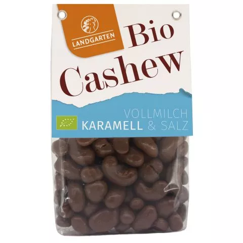 Bio Cashew gerstet Vollmilch Karamell (Landgarten)