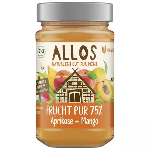 Frucht Pur 75% Aprikose-Mango (Allos)