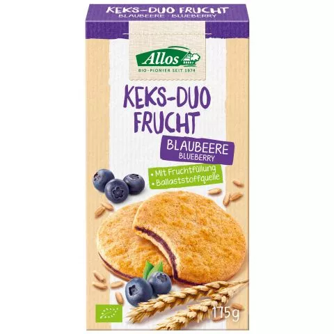 Keks-Duo Frucht Blaubeere (Allos)