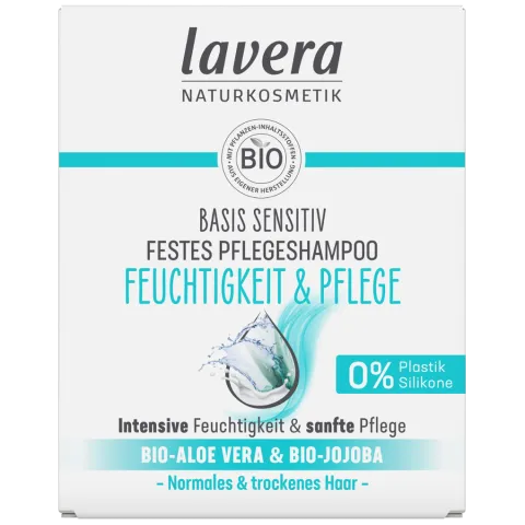 Festes Pflegeshampoo basis sensitiv Feuchtigkeit (lavera)