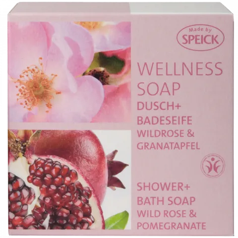 Wellness Soap Wildrose & Granatapfel - Dusch + Badeseife (Speick Naturkosmetik)