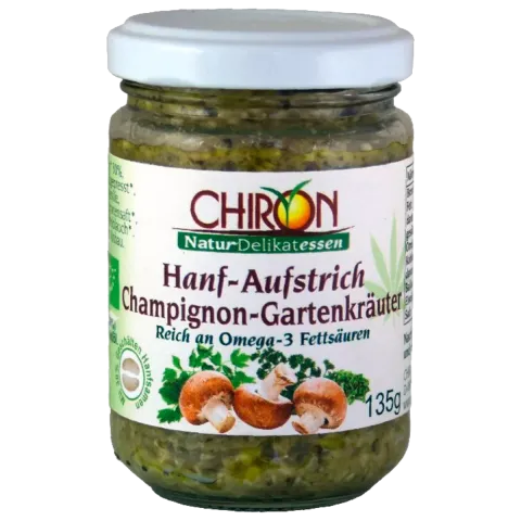 Hanfaufstrich Champignon-Gartenkruter (Chiron)