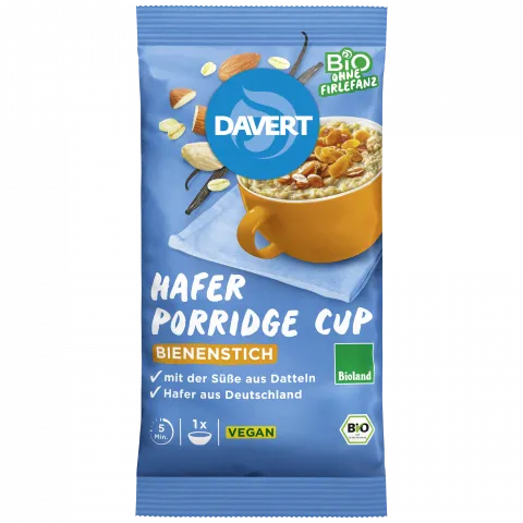 Hafer-Porridge-Cup Bienenstich (Davert)