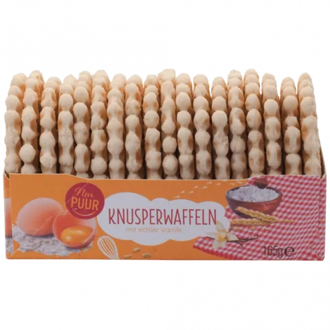 Knusperwaffeln mit Vanille (Nur Puur)