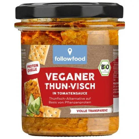 Veganer ThunVisch in Tomatensauce (followfood)