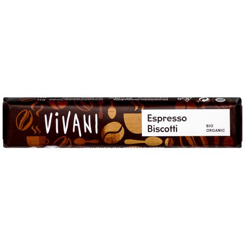 18 x Espresso Biscotti Schokoriegel (Vivani)