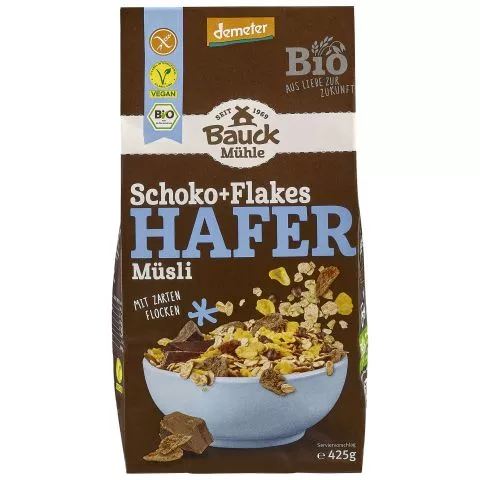 Hafer Msli Schoko & Flakes glutenfrei (Bauckhof)