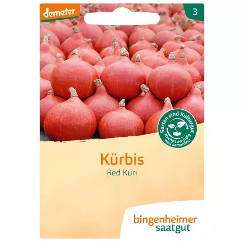 Red Kuri Hokkaido-Krbis, demeter (Bingenheimer Saatgut)