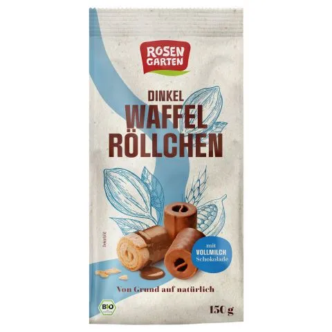 Dinkel-Waffelrllchen Vollmilch (Rosengarten)