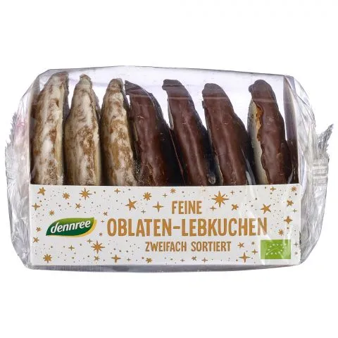 Feine Oblaten-Lebkuchen zweifach-sortiert (dennree)