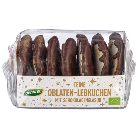 Feine Oblaten Lebkuchen schokoliert (dennree)