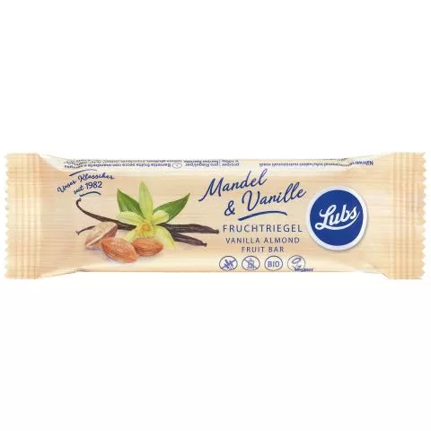 Mandel Vanille - Fruchtriegel, glutenfrei (Lubs)