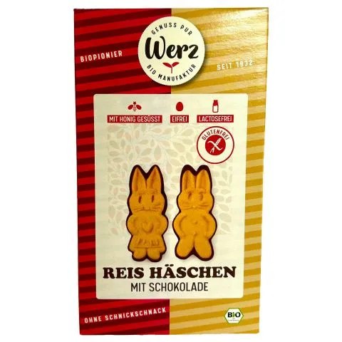 Reis-Vollkorn-Hschen mit Glasur nach Schokoart - glutenfrei (Werz)