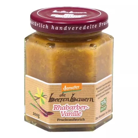 Rhabarber-Vanille Fruchtaufstrich, 70% Frucht (die beerenbauern)