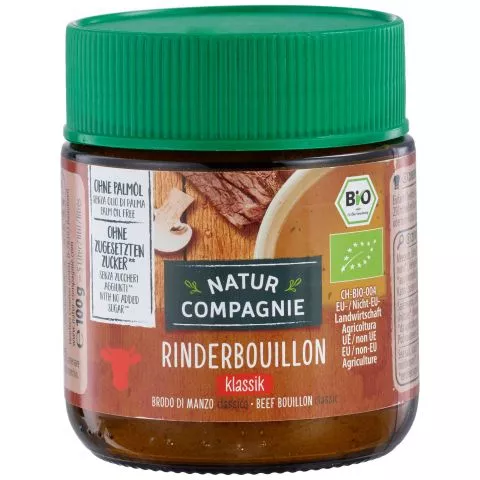 Klare Bouillon, mit Rindfleisch (Natur Compagnie)