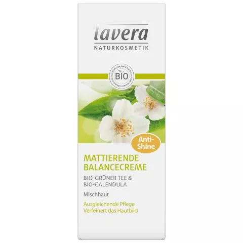 Mattierende Balancecreme, Bio-Grner Tee & Bio-Calendula (Lavera