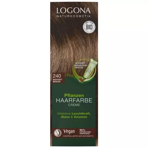 Pflanzenhaarfarbe Color Creme Nougatbraun 240 (Logona)