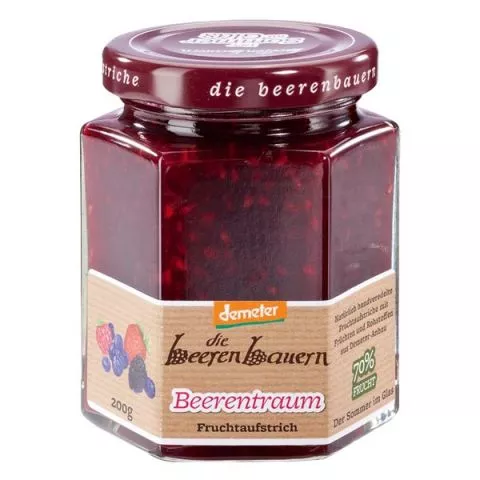 Beerentraum Fruchtaufstrich, demeter (die beerenbauern)