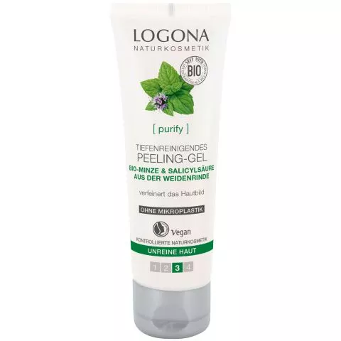 Klrendes Peeling Gel, Bio-Minze & Salicysure (Logona)