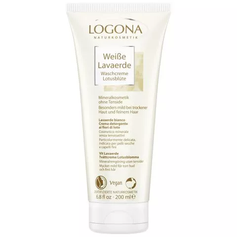 Weie Lavaerde Waschcreme Lotus (Logona)