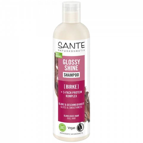 Glossy Shine Shampoo Birke + 3-Fach Protein Komplex (Sante)