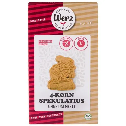 4-Korn-Spekulatius-Keks, glutenfrei (Werz)