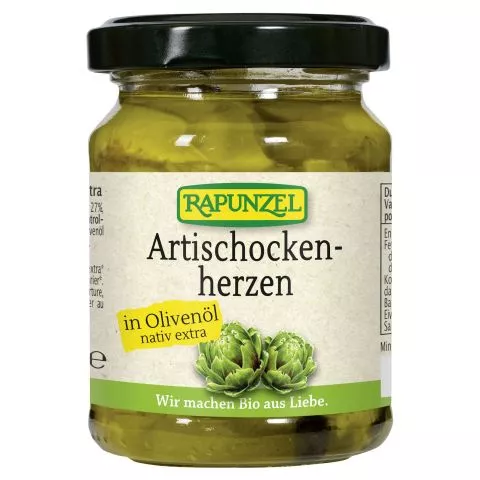 Artischockenherzen in Olivenl (Rapunzel)