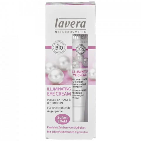 Illuminating Eye Cream, Perlen-Extrakt & Bio-Koffein (Lavera)