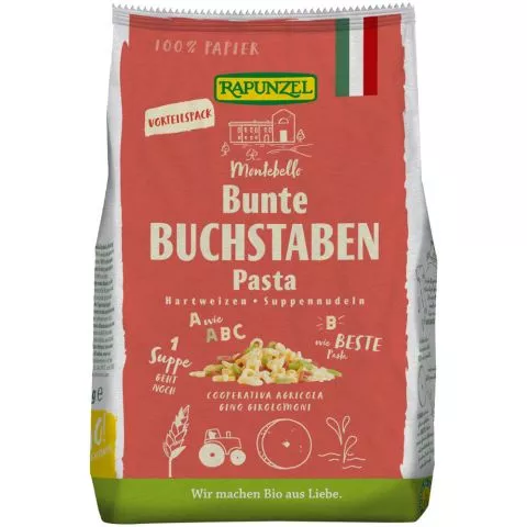 Buchstaben Suppennudeln bunt (Rapunzel)