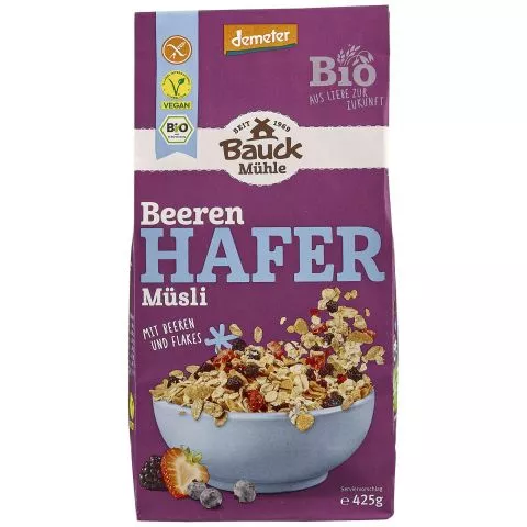 Hafer-Bio-Msli mit Beeren glutenfrei (Bauckhof)